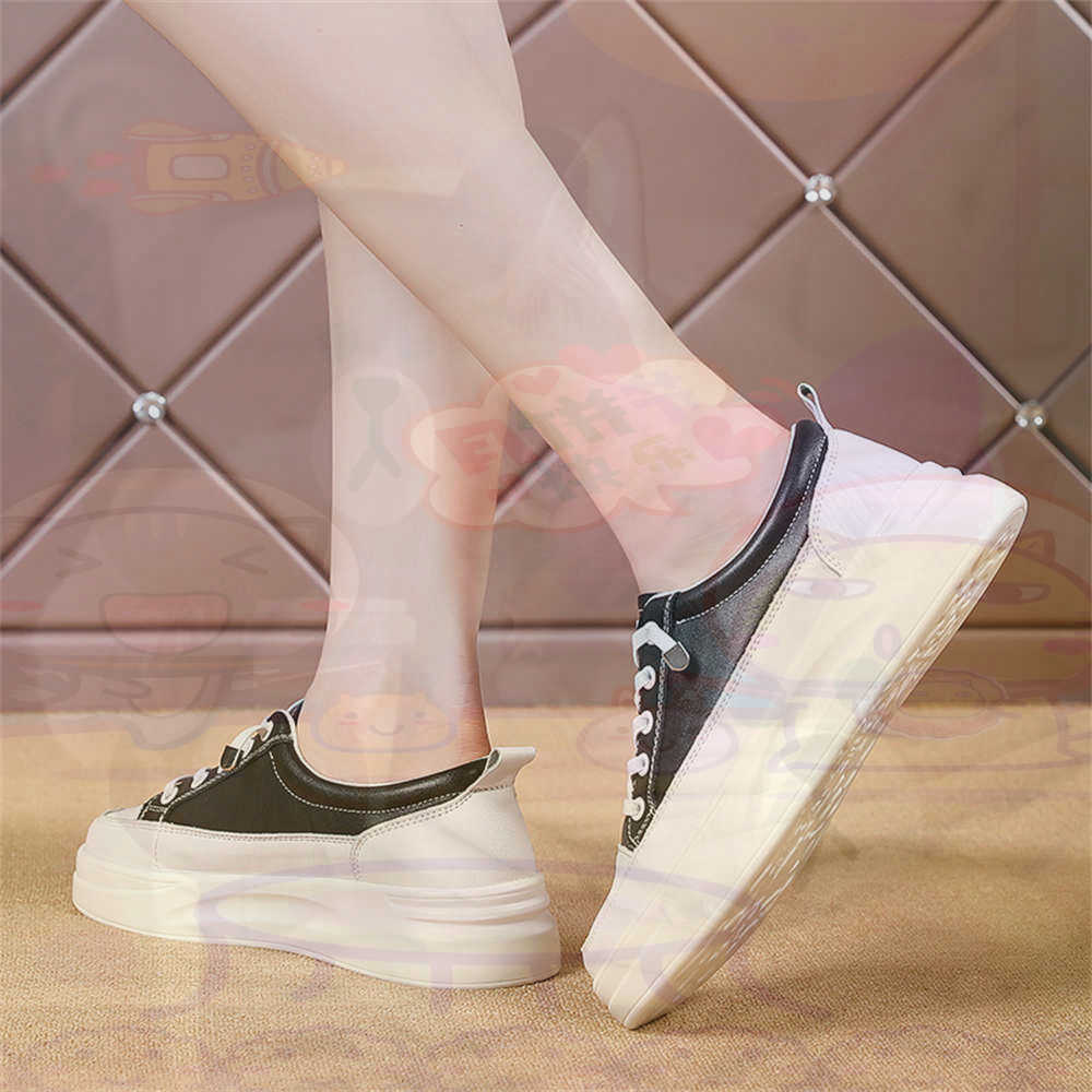 Elderly Women Formal Wear - Lace-up Chunky Loafers Woman Skateboarding Sports