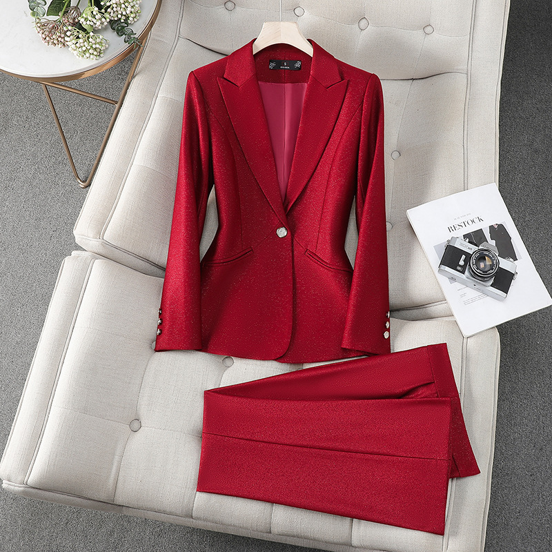 Formal Winter Wear Women Jacket - Office Ladies Formal Pant Suit 2