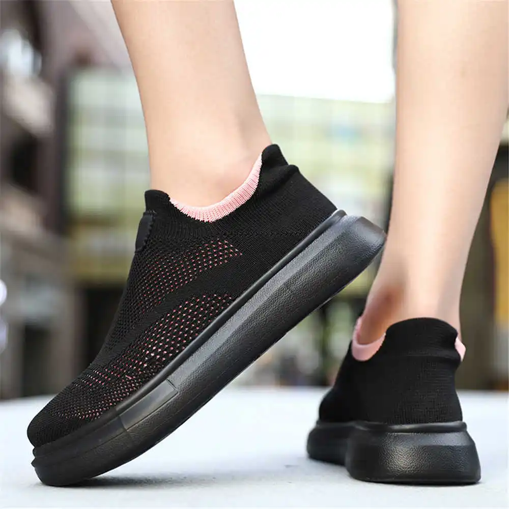 Elderly Women Formal Wear - Platform Stockings Brown Shoes For Woman