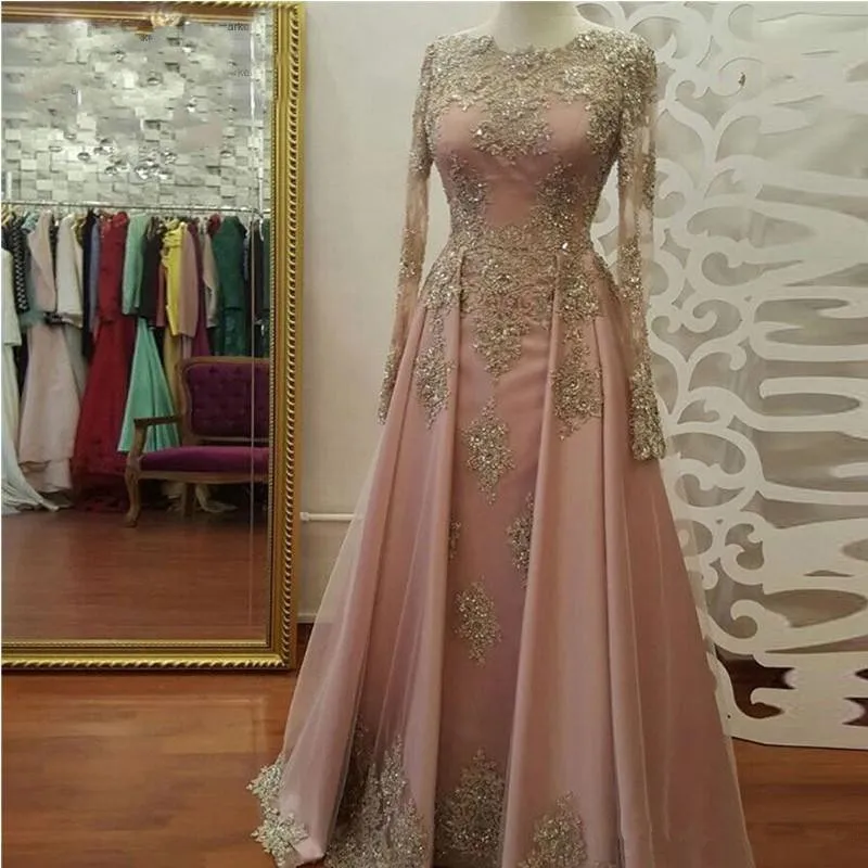 Blush Rose gold Long Sleeve Ev - огляд і ціна Women Formal Wear Dubai