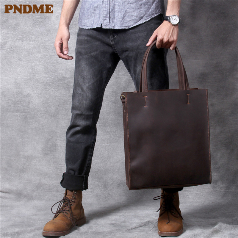 Vintage genuine leather men ha - огляд і ціна Structured Handbag Work