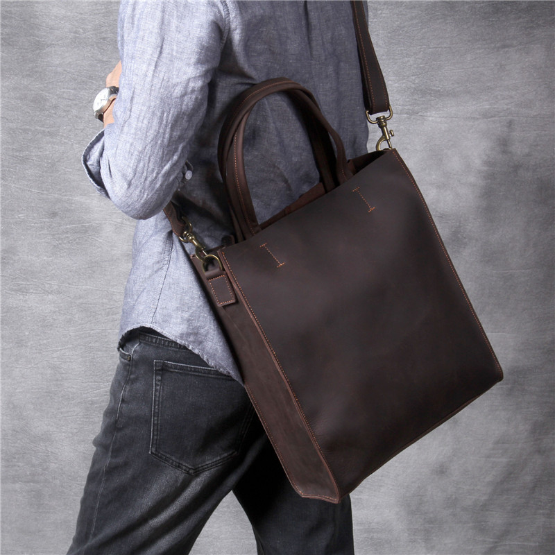 Vintage genuine leather men ha - огляд і ціна Structured Handbag Work