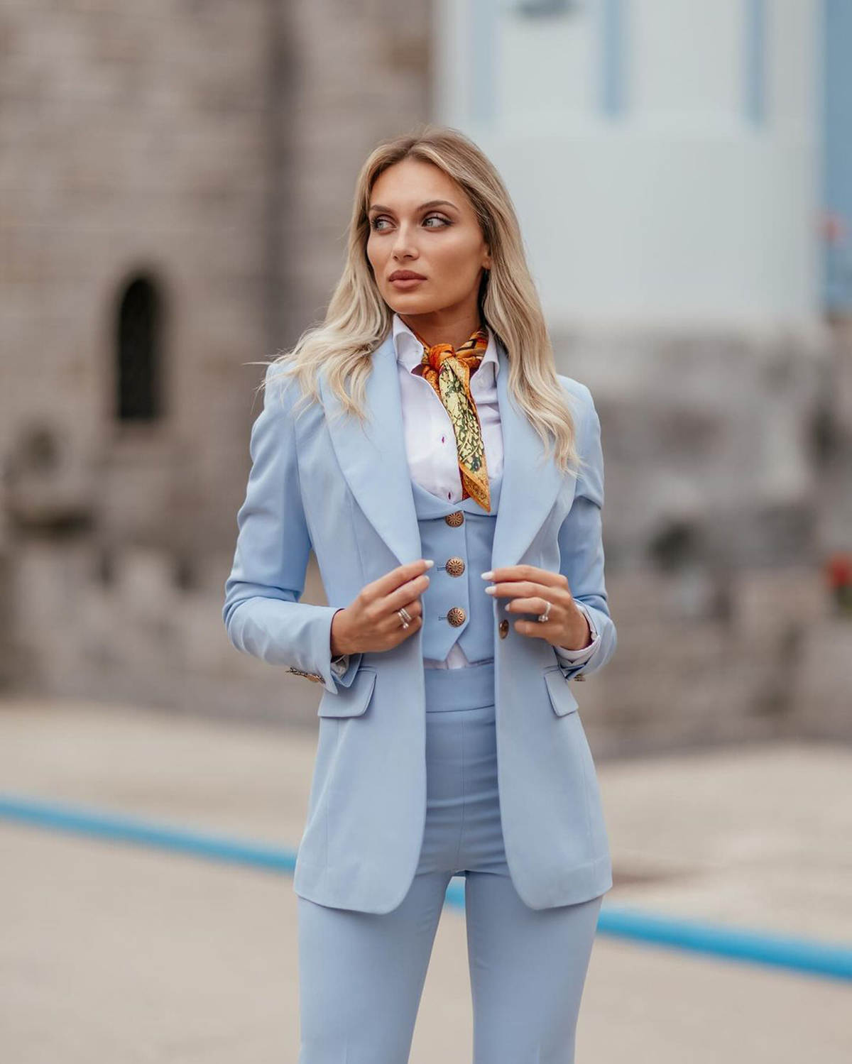 Women Formal Suits Sky Blue Pe - огляд і ціна Women'S Formal Jackets To Wear With Dresses