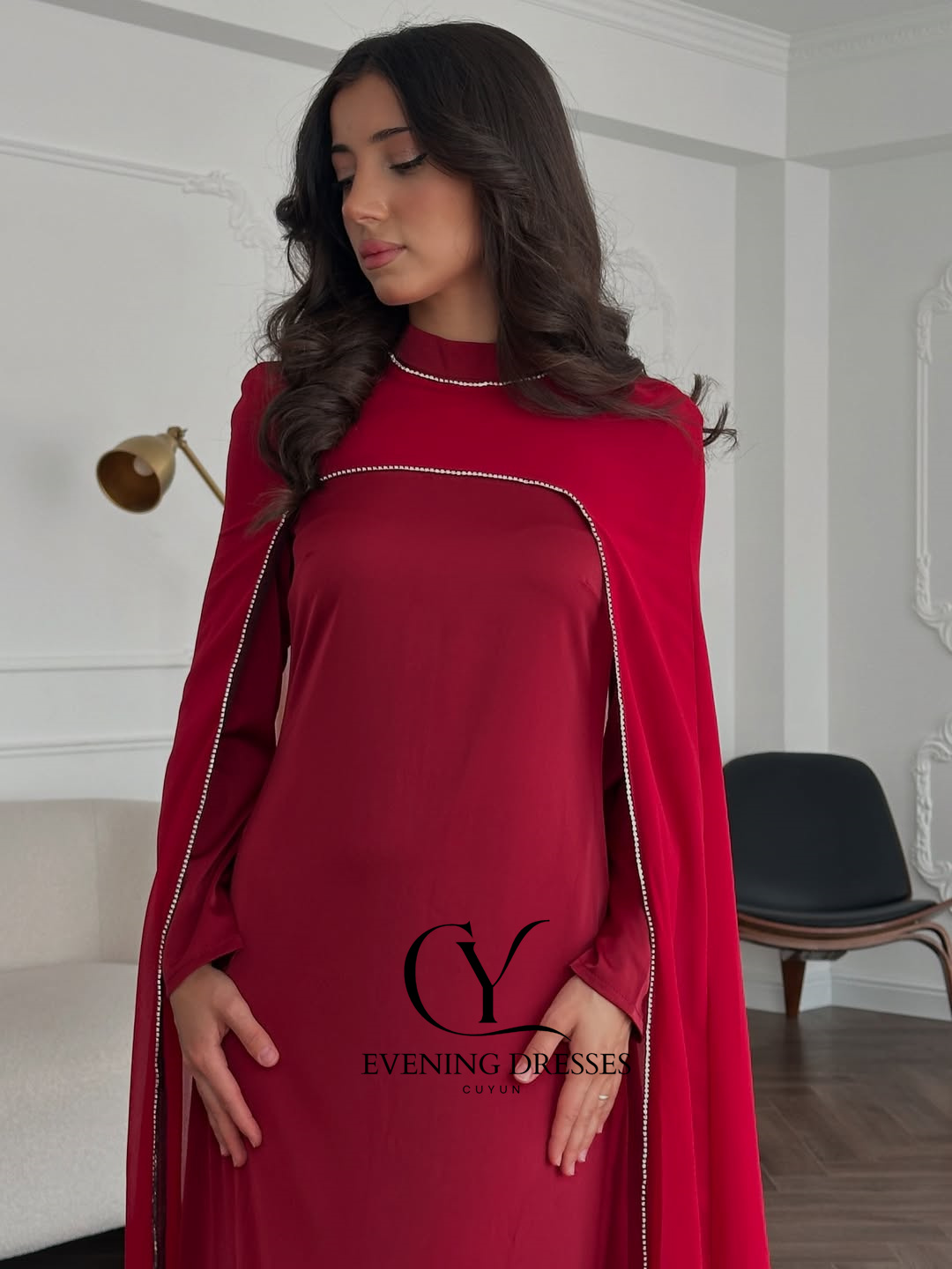 CUYUN Red Saudi Women Evening  - огляд і ціна Women Formal Wear Dubai