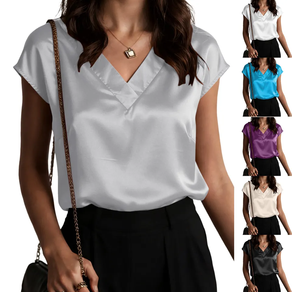 Women Silk Satin Tank Tops V N - огляд і ціна Silk Camisole Work