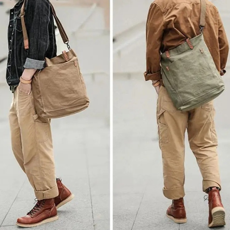 Canvas Leather Tote Bag for Me - огляд і ціна Structured Handbag Work