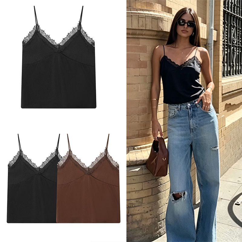 Guobioziy2026 New Women’s Retr - огляд і ціна Silk Camisole Work