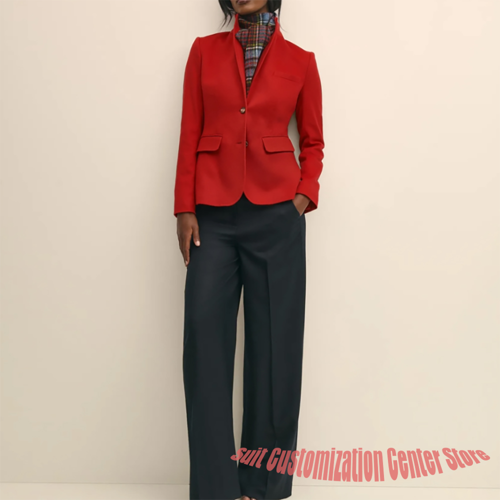 Women's Navy Woolen Clothes Si - огляд і ціна Formal Winter Wear Women Jacket