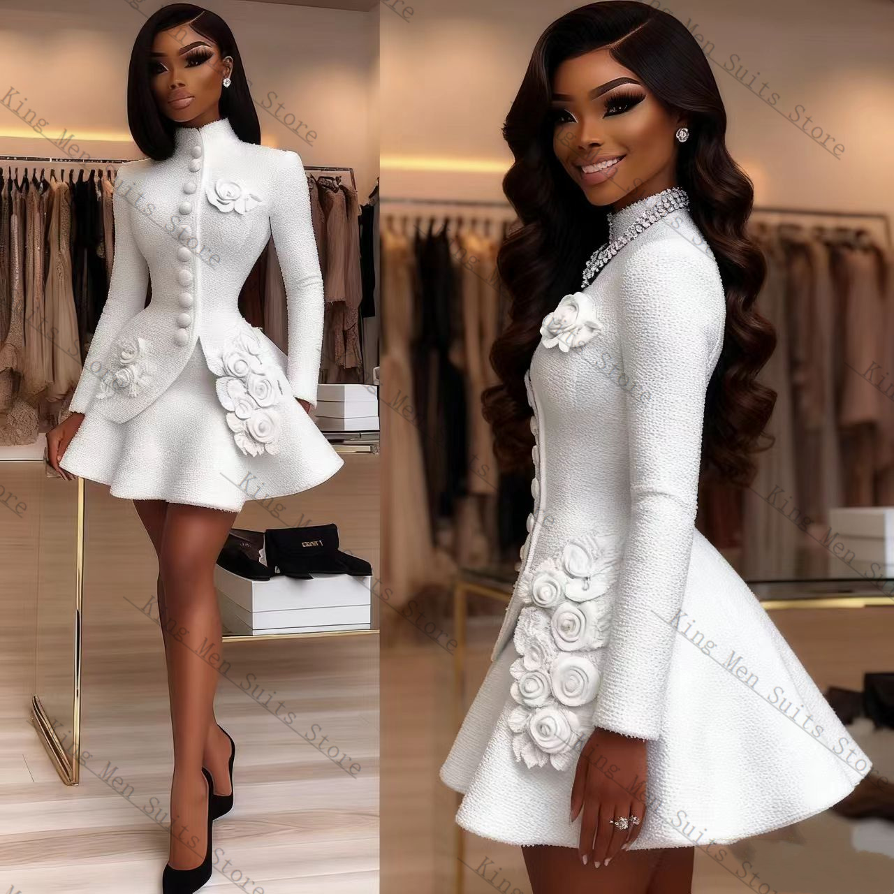Luxury White Women Suit Set 2  - огляд і ціна Women'S Formal Jackets To Wear With Dresses