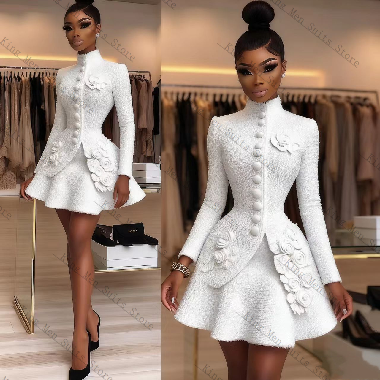 Luxury White Women Suit Set 2  - огляд і ціна Women'S Formal Jackets To Wear With Dresses