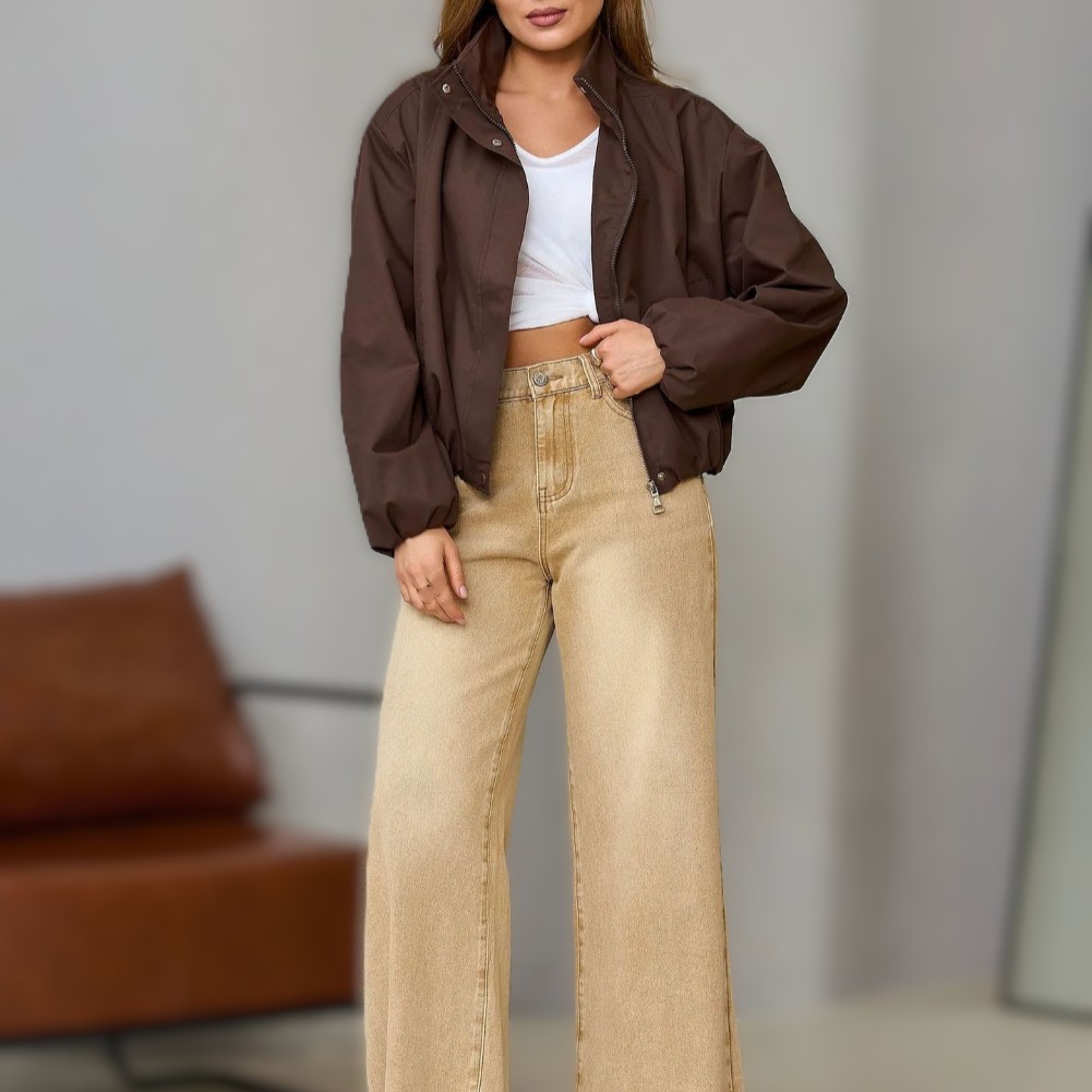 Womens Casual Stand Collar Jac - огляд і ціна Formal Winter Wear Women Jacket