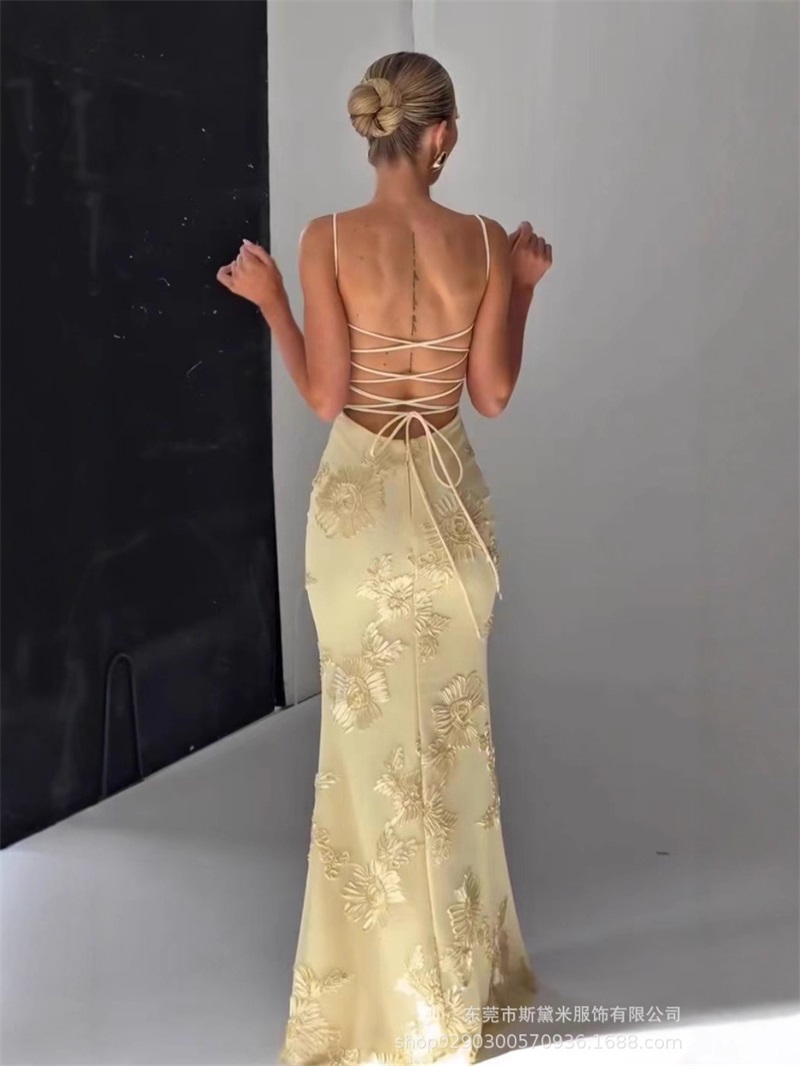 Yellow Embroidery Women Prom D - огляд і ціна Yellow Formal Wear Women