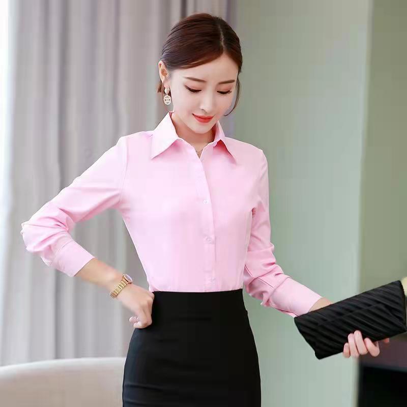 Korean Slim Black White Blouse - огляд і ціна Women Formal Wear Office