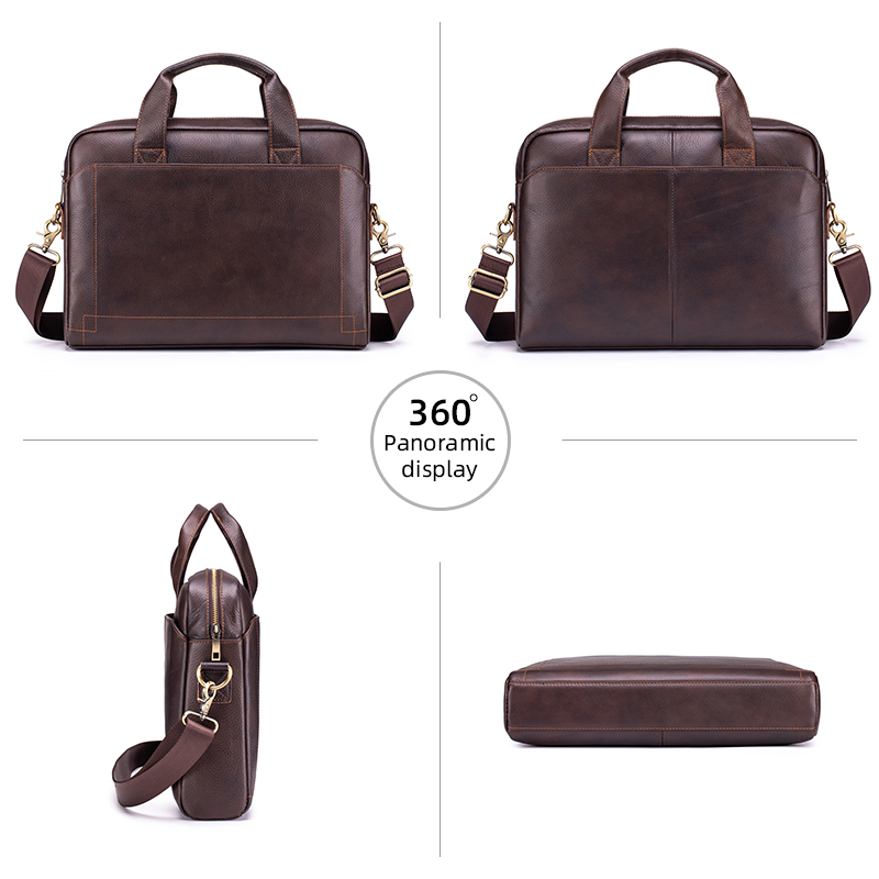 Genuine Leather Men's Business - огляд і ціна Structured Handbag Work