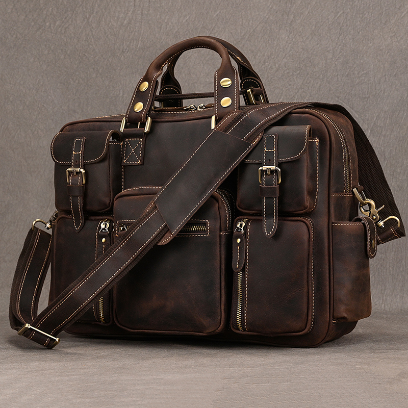 Luufan Vintage Crazy Horse Lea - огляд і ціна Structured Handbag Work