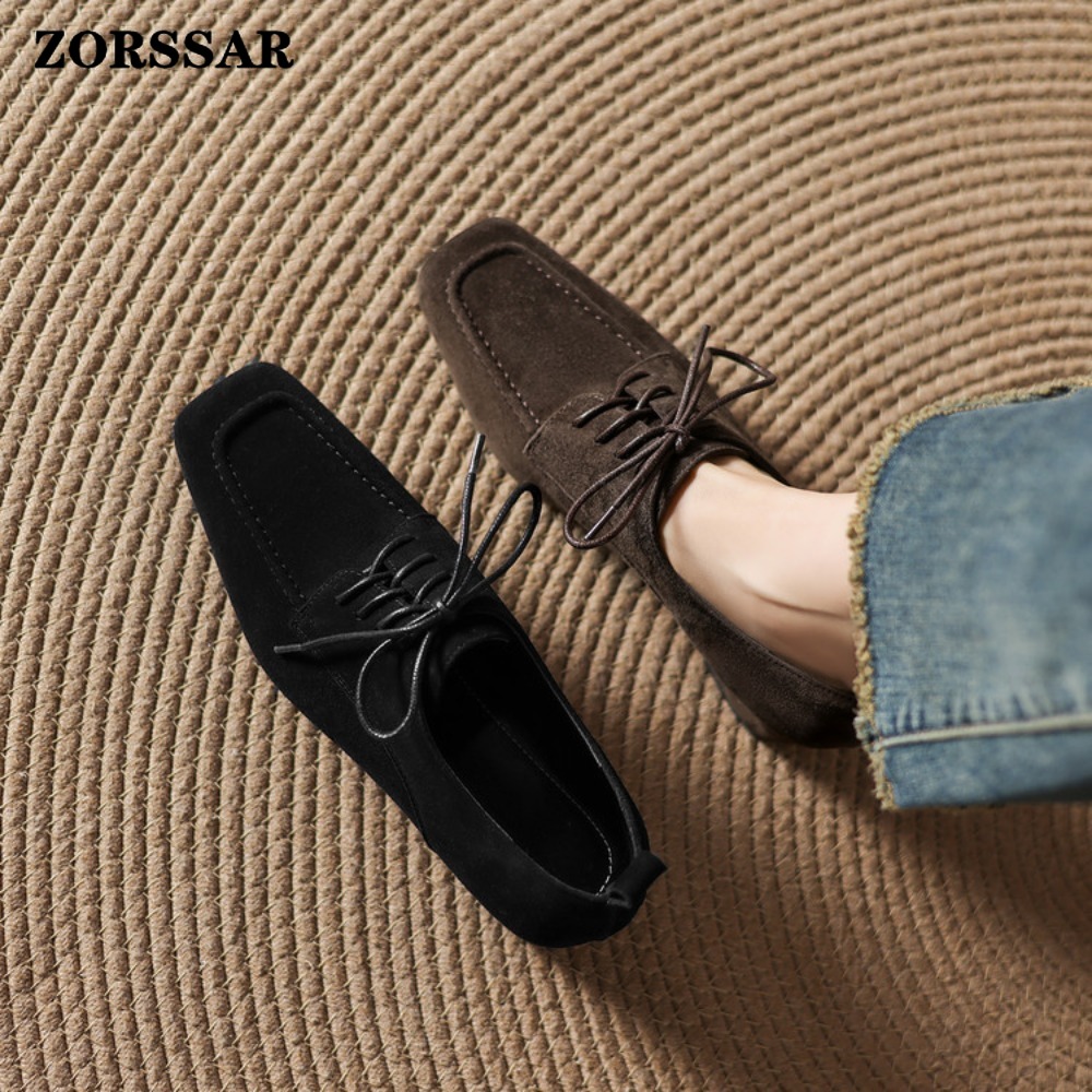 Women's Brown Suede Square Toe - огляд і ціна Formal Women Daily Wear Shoes