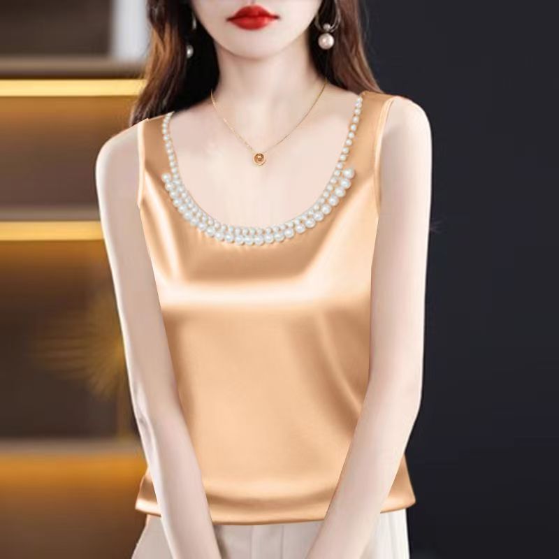 Solid Satin Silk Camisole Crop - огляд і ціна Silk Camisole Work