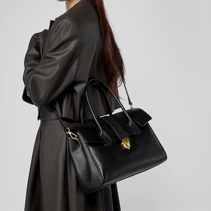 BURMINSA Genuine Leather Top H - огляд і ціна Structured Handbag Work