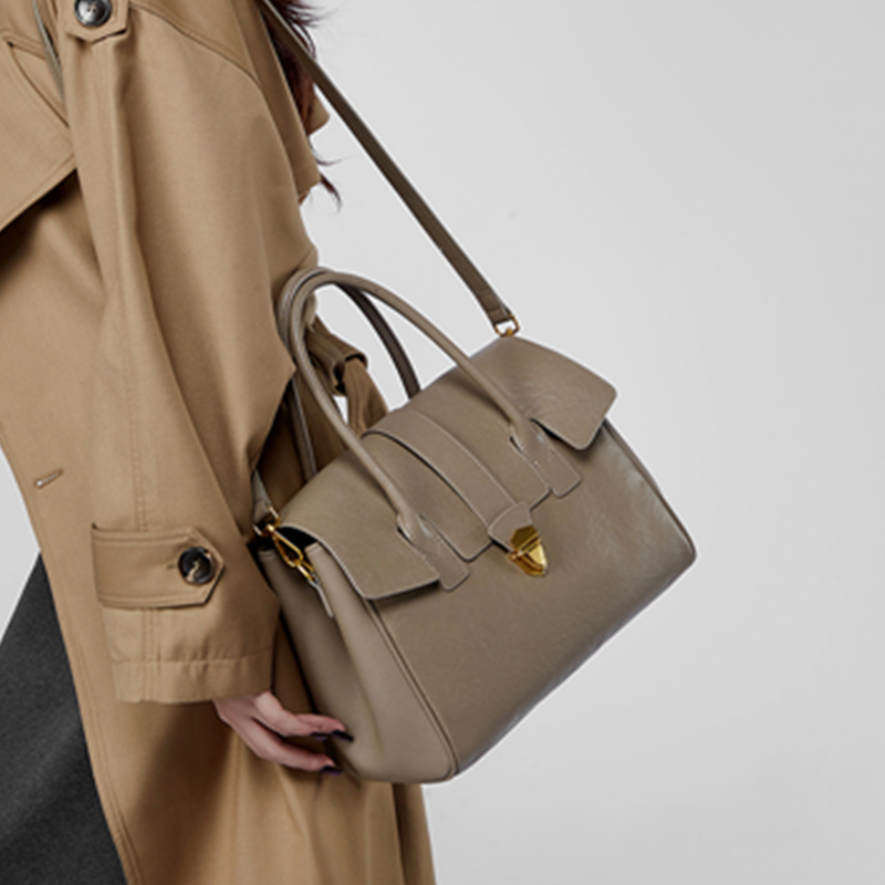 BURMINSA Genuine Leather Top H - огляд і ціна Structured Handbag Work
