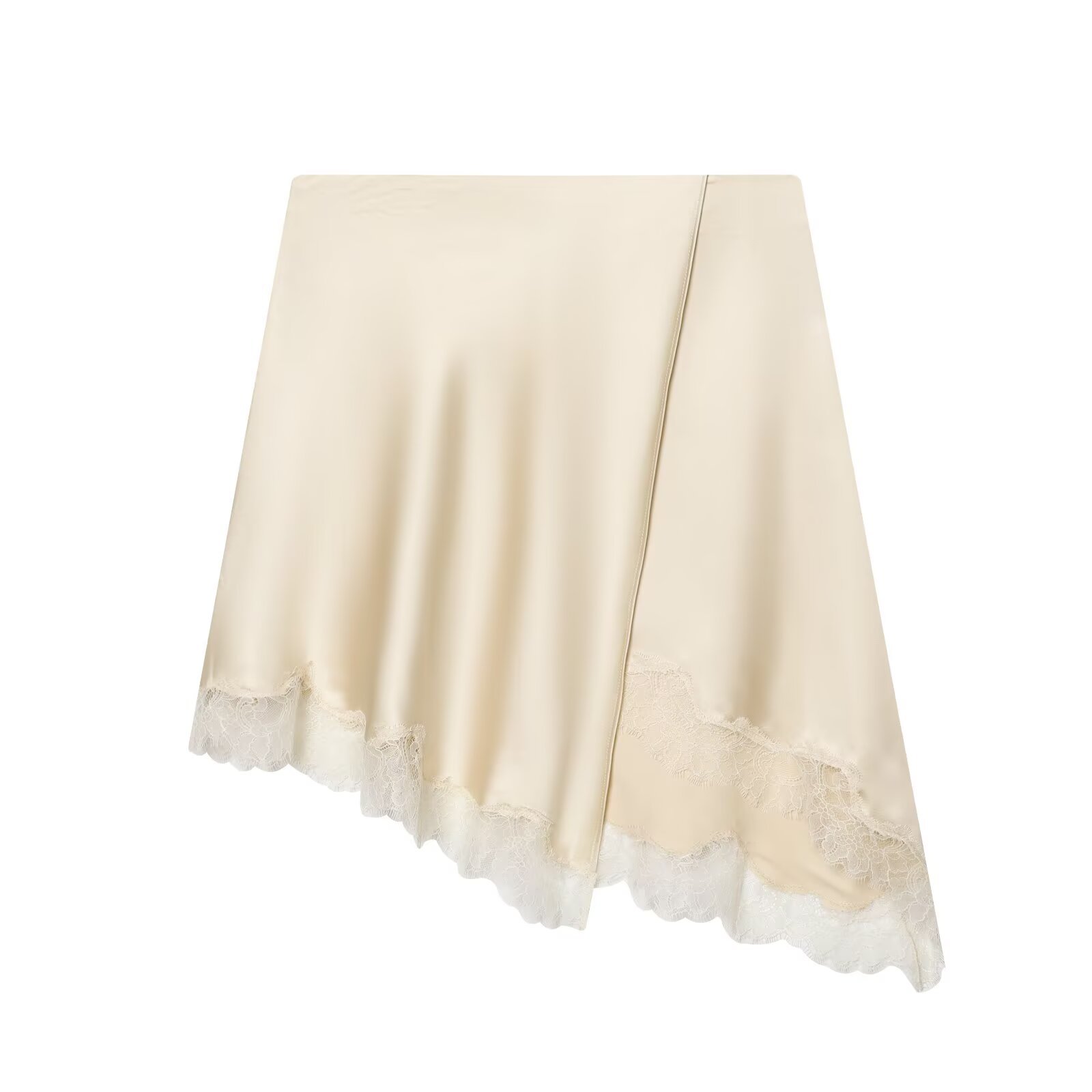 Women's Elegant Satin Lace Hem - огляд і ціна Yellow Formal Wear Women