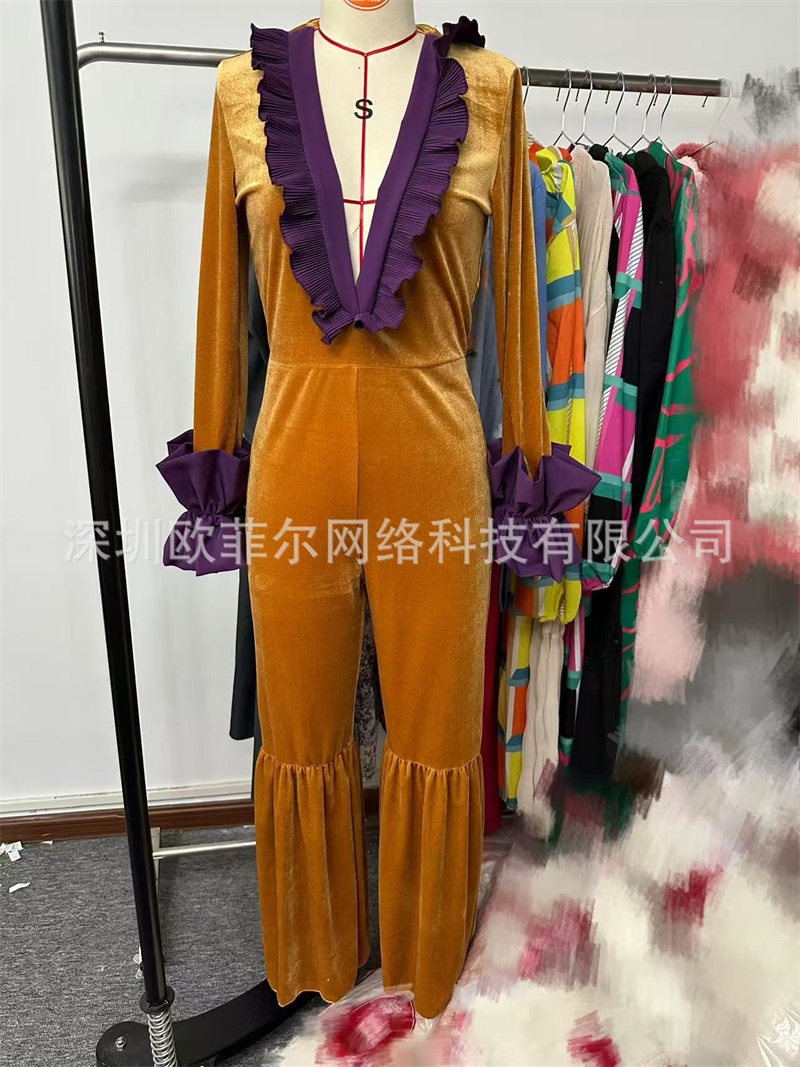 Yellow Purple Velvet Women Jum - огляд і ціна Yellow Formal Wear Women